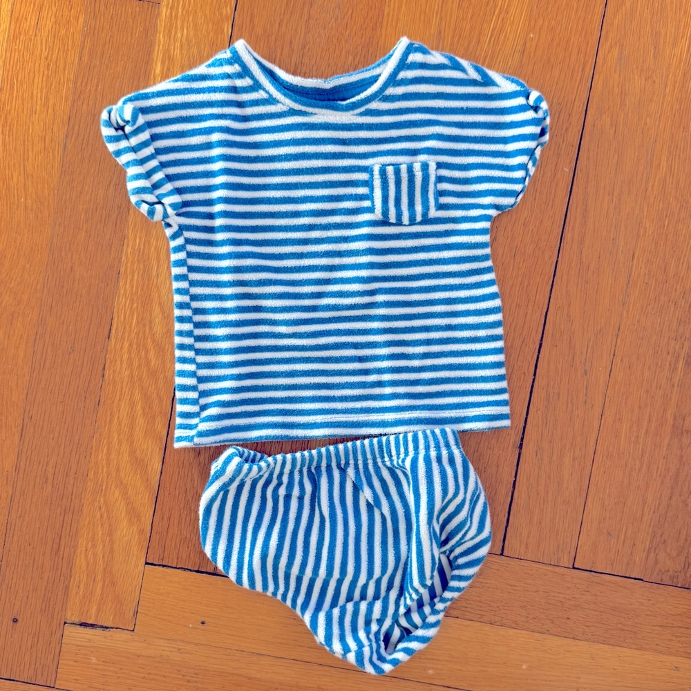 🟡6 for $30 Cat and Jack Terry Cloth two piece outfit for baby